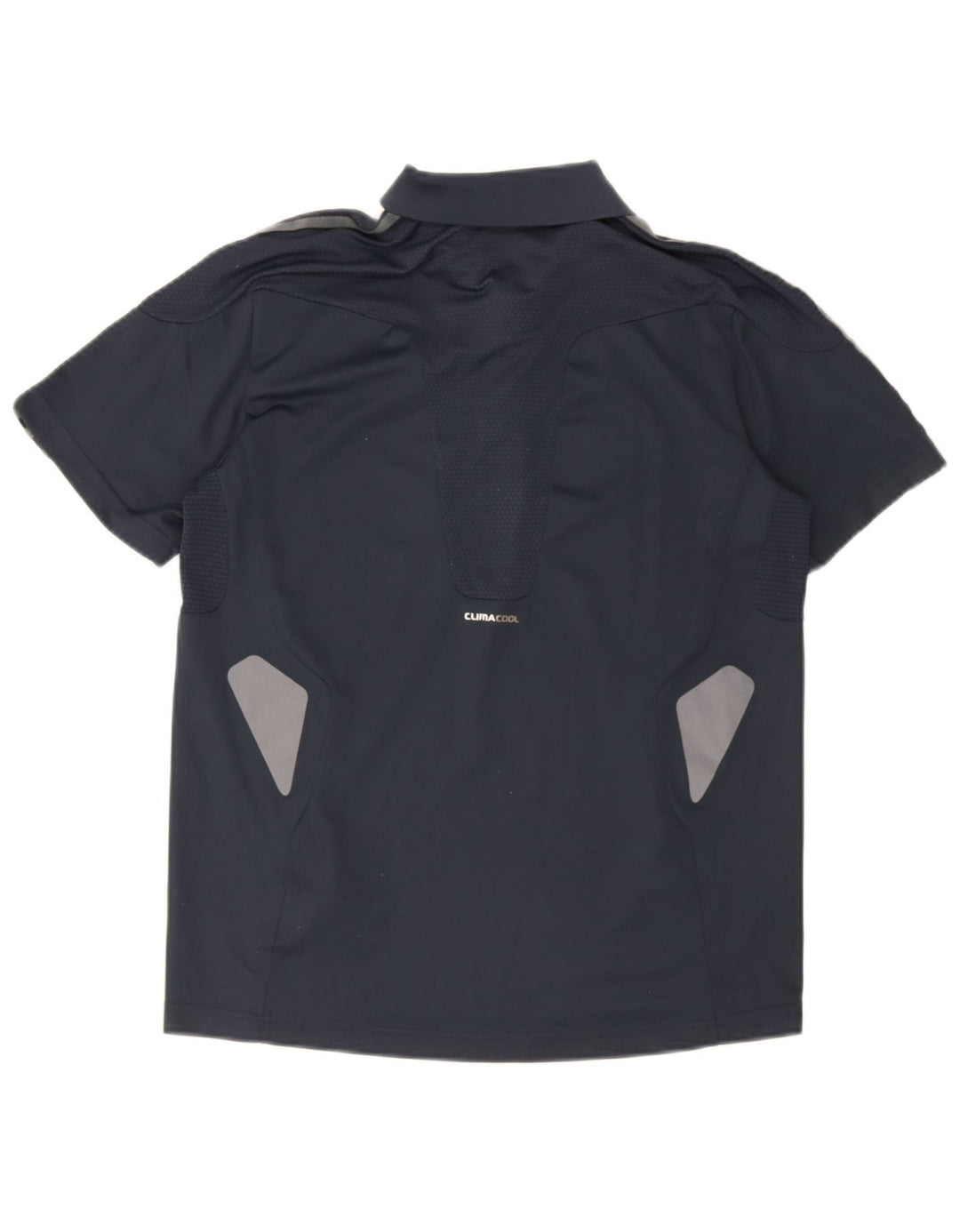 Adidas Herre Climacool Polo Shirt Small Navy Blue Colourblock Polyester