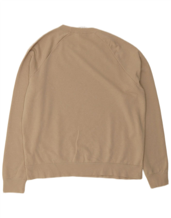 NIKE Mens Sweatshirt Jumper XL Beige Cotton