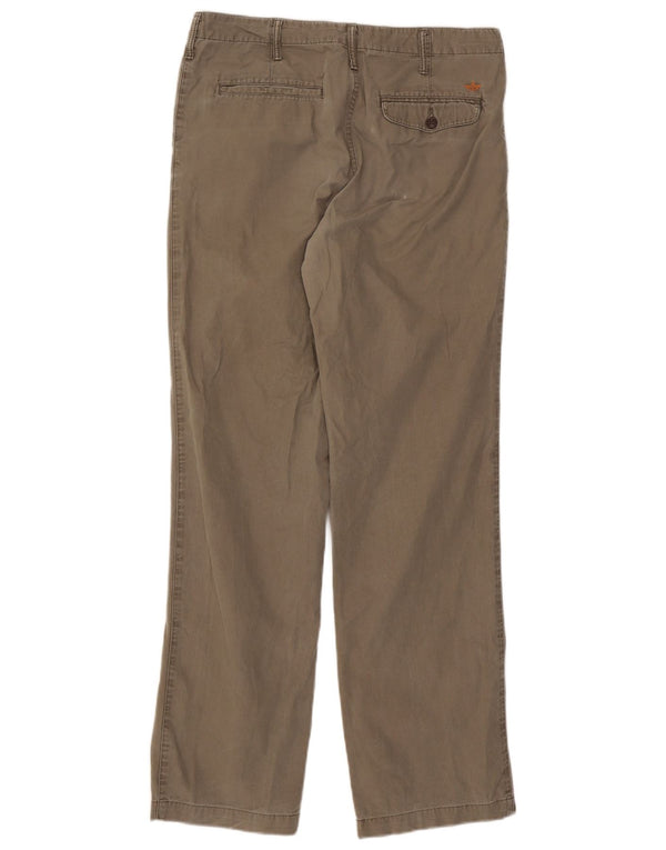 Dockers Straight Chino-bukser til mænd W33 L34 Khaki Bomuld