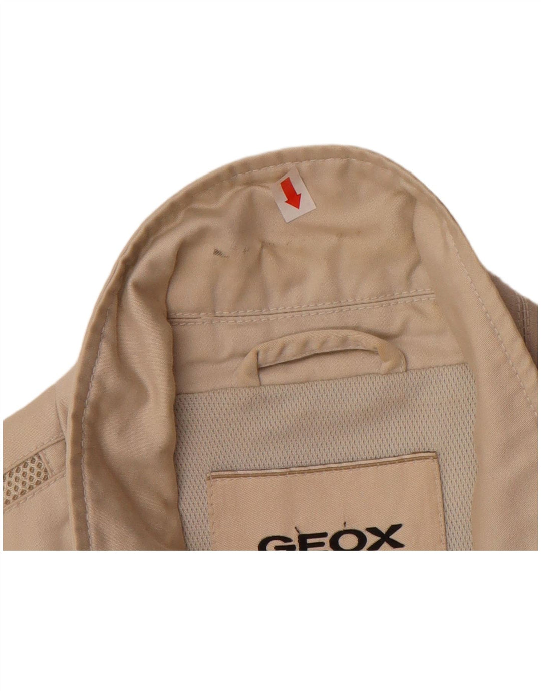 GEOX Womens Utility Jacket UK 12 Medium Beige Cotton