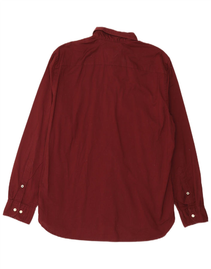 Tommy Hilfiger Herre Regular Fit skjorte Medium Bourgogne bomuld