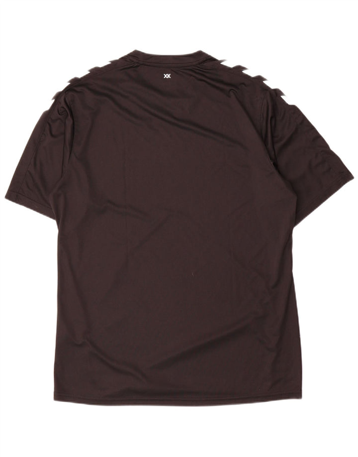 Hummel Herre Grafisk T-Shirt Top Stor Sort Colourblock Polyester