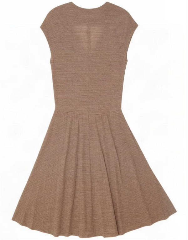 Zara Dame A-Line Kjole UK 10 Small Grey Polyester