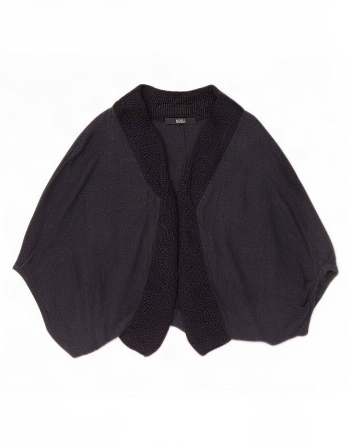 Marks & Spencer Dame Poncho Jumper UK 14 Medium Navy Blue Colourblock
