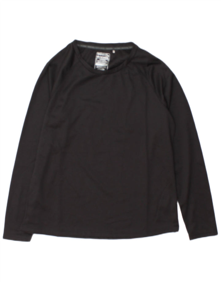 Mountain Warehouse Herre Top Langærmet UK 14 Stor Sort Polyester