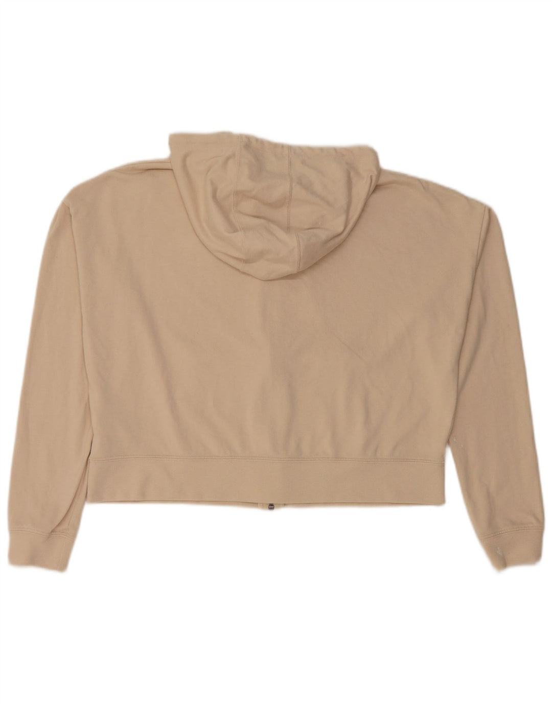 NIKE Womens Crop Oversized hættetrøje med lynlås UK 10 Lille beige polyester