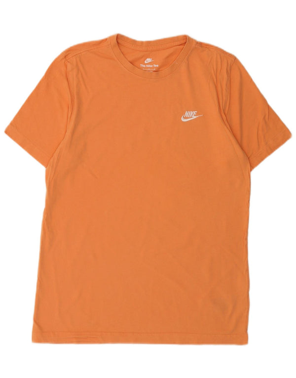 Nike Herre T-shirt Top Medium Orange Bomuld