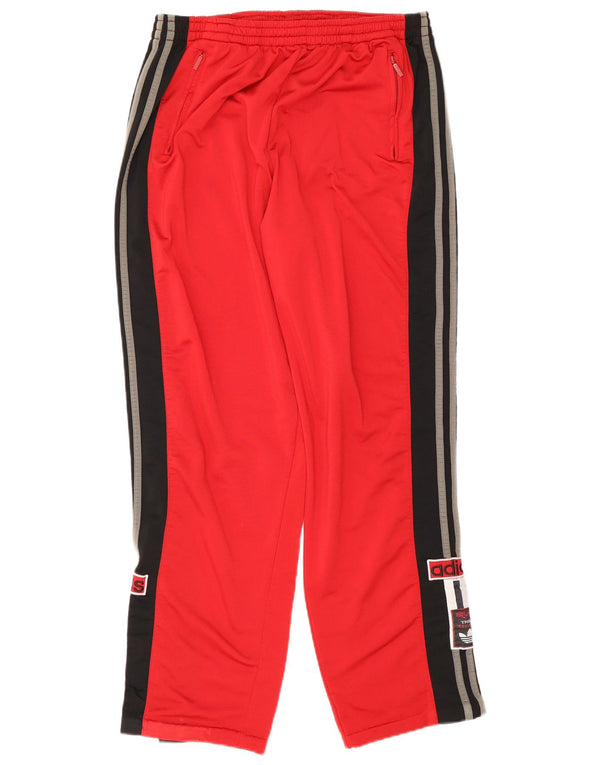 Adidas Herre grafisk træningsdragt Bukser Medium Rød Colourblock Polyester