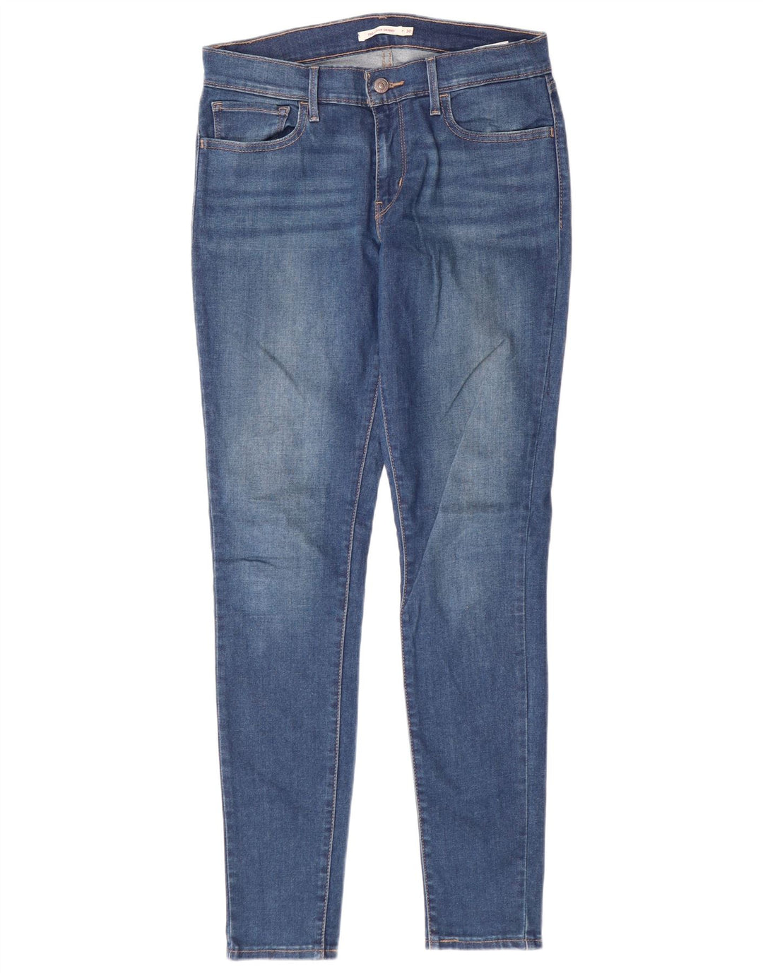 LEVI'S Dame 710 Super Skinny Jeans W30 L32 Blå Bomuld