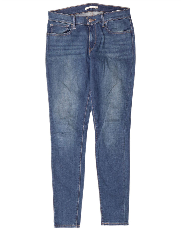 LEVI'S Dame 710 Super Skinny Jeans W30 L32 Blå Bomuld