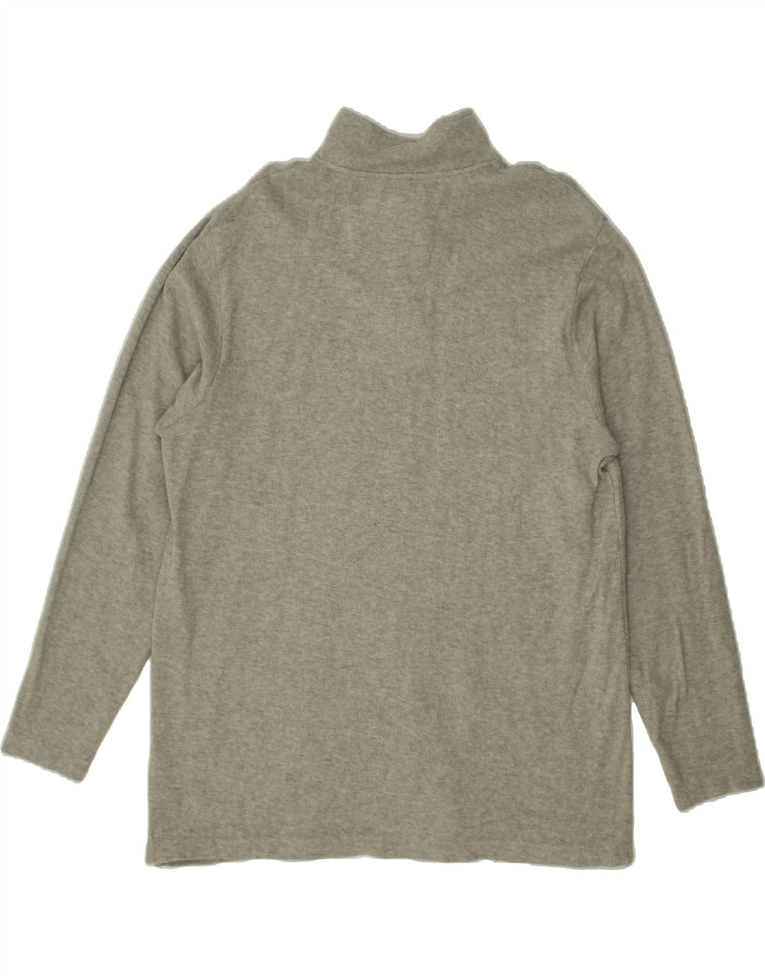 CHAPS Mens Zip Neck Top Long Sleeve Large Grey Cotton Vintage Chaps and Second-Hand Chaps from Messina Hembry 