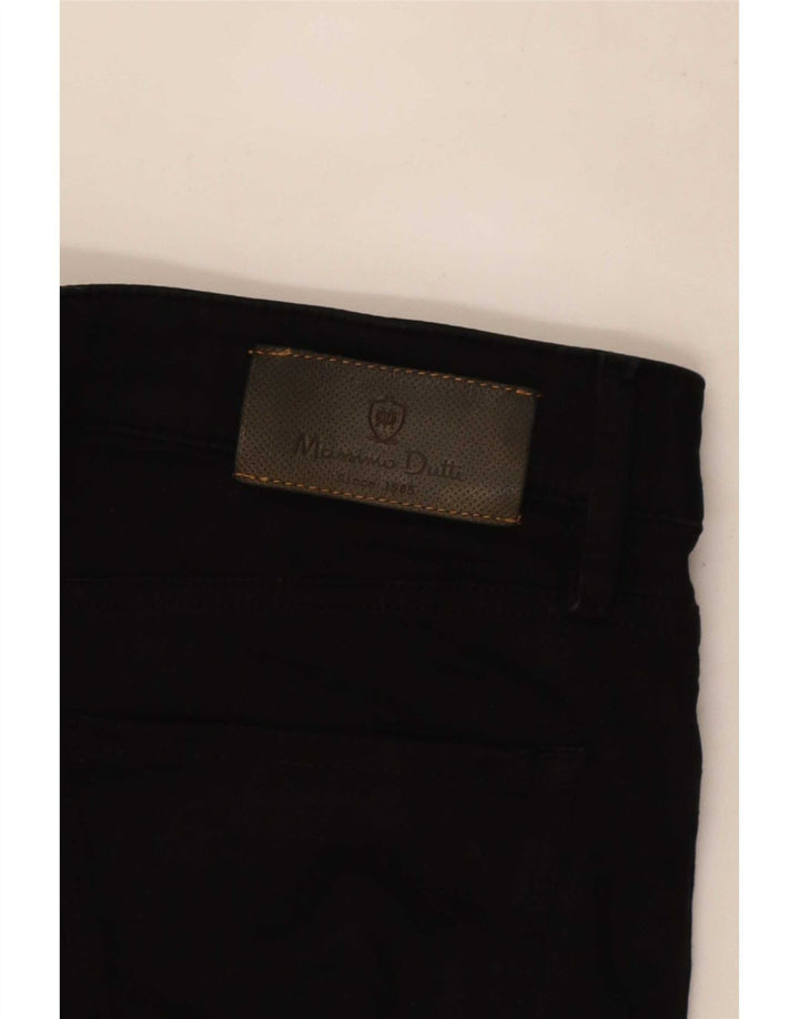 Massimo Dutti Dame Crop Slim Jeans W32 L25 Sort
