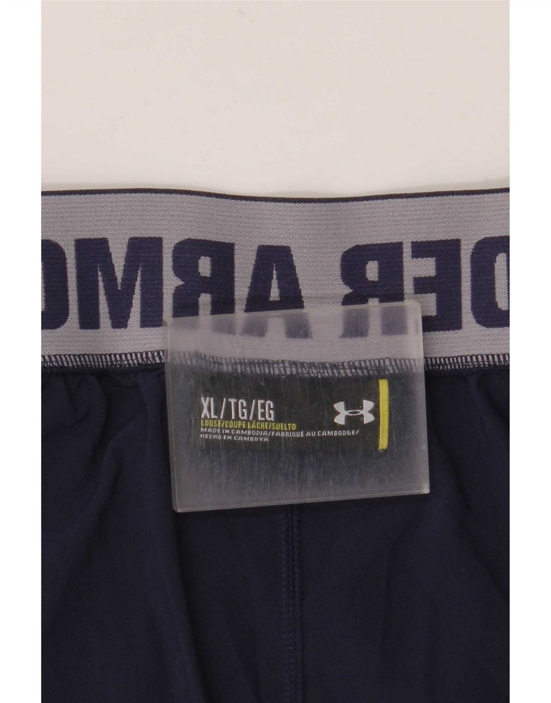 Under Armour Herre grafiske sportsshorts XL marineblå