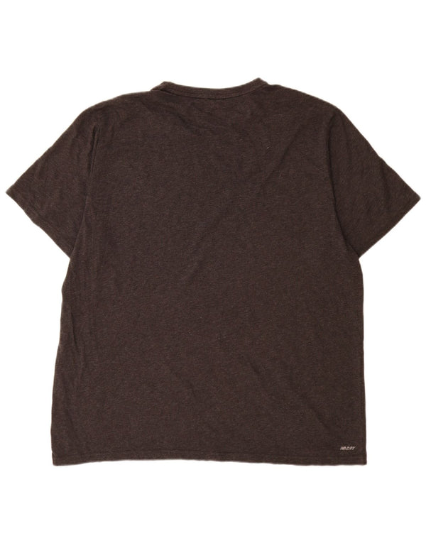 New Balance Herre T-Shirt Top 2XL Sort Bomuld