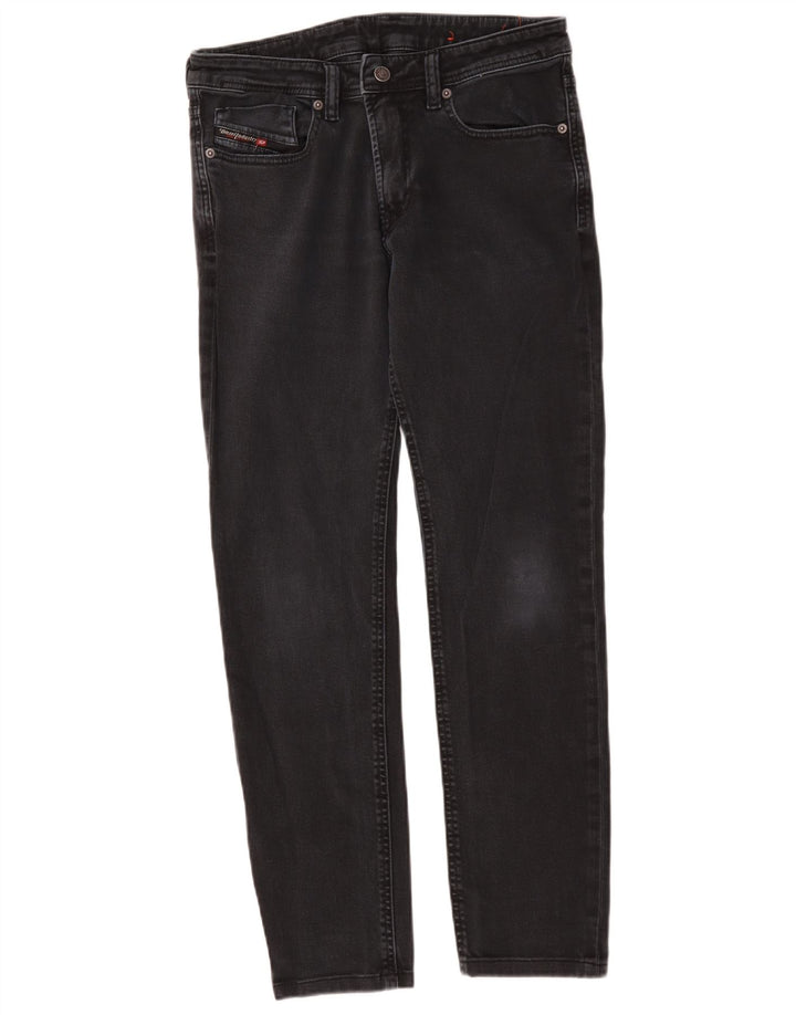 Diesel Dame Slim Jeans W30 L29 Sort Bomuld