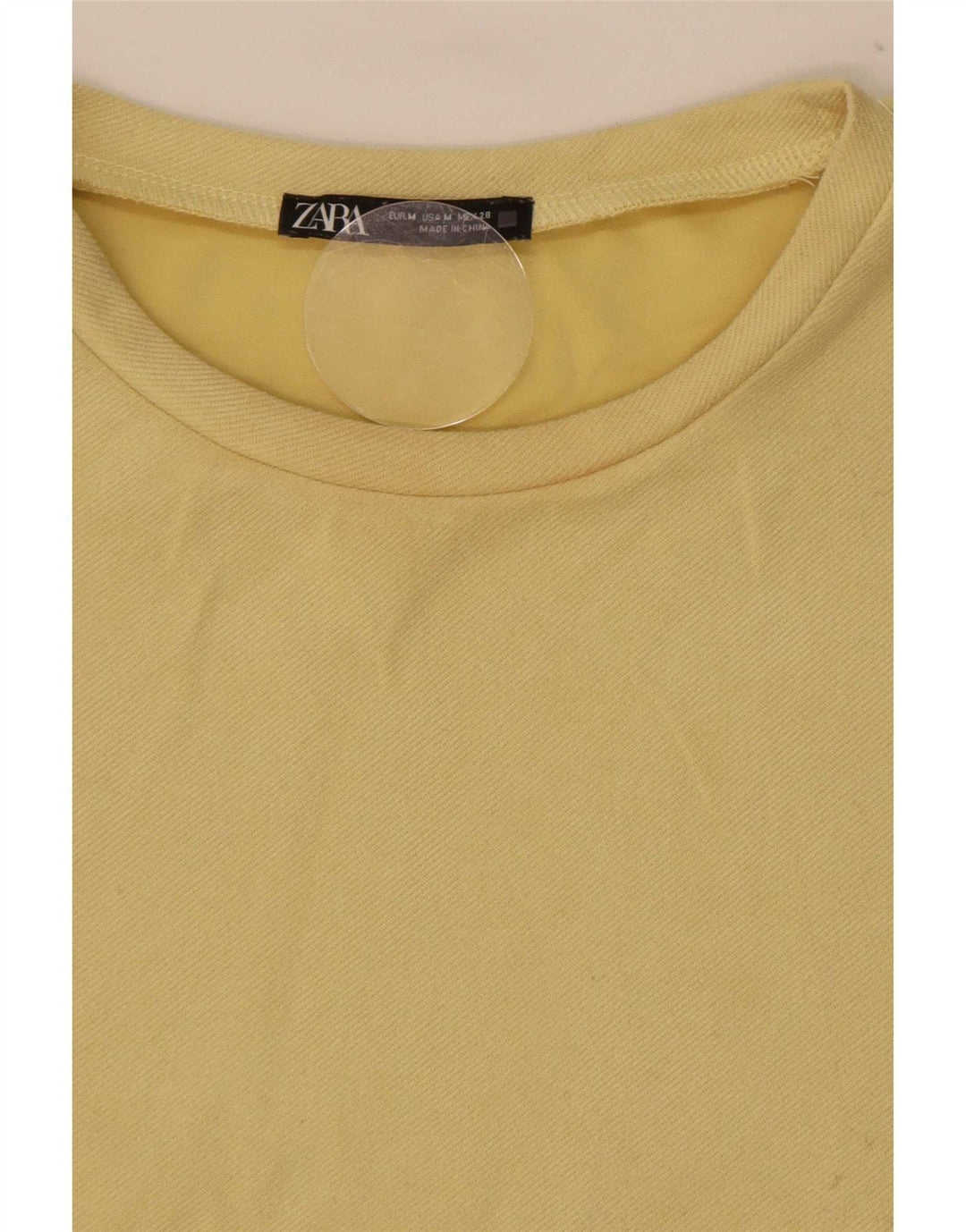 Zara Womens Shift Dress UK 14 Medium Yellow