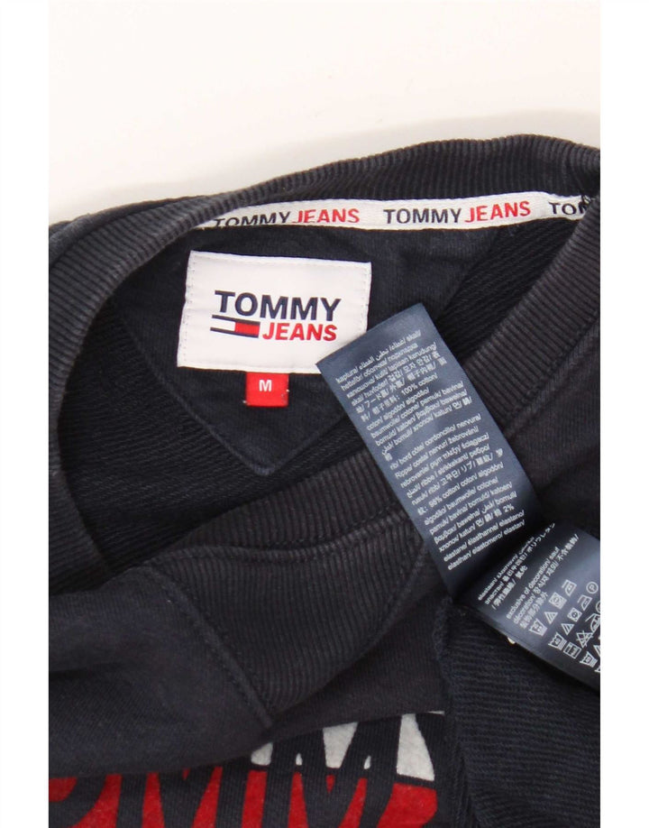 Tommy Hilfiger Herre Grafisk Sweatshirt Jumper Medium Navyblå Bomuld
