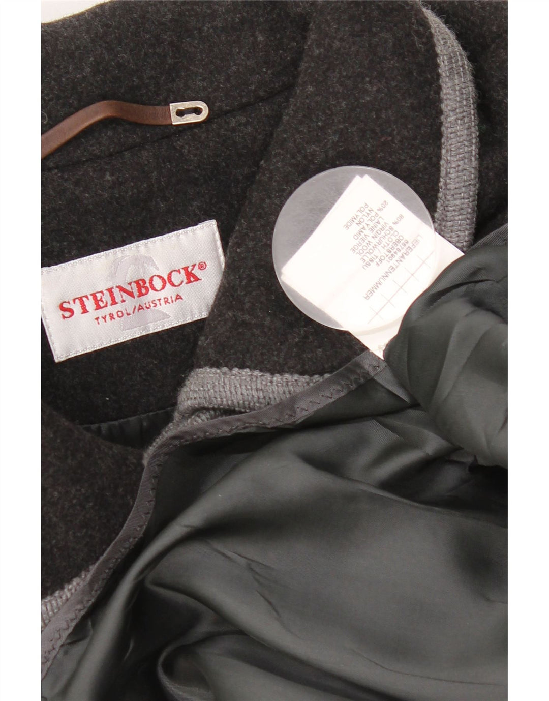 Steinbock Cape Coat til kvinder One Size Black Virgin Wool
