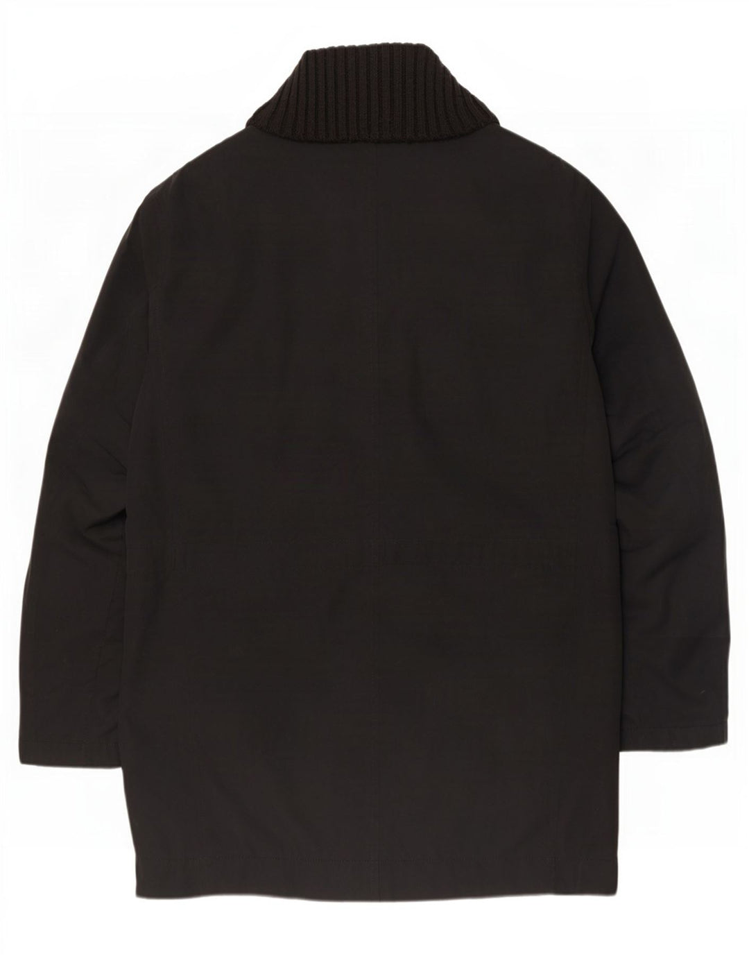 Hugo Boss Herre Overfrakke UK 42 XL Sort Polyester