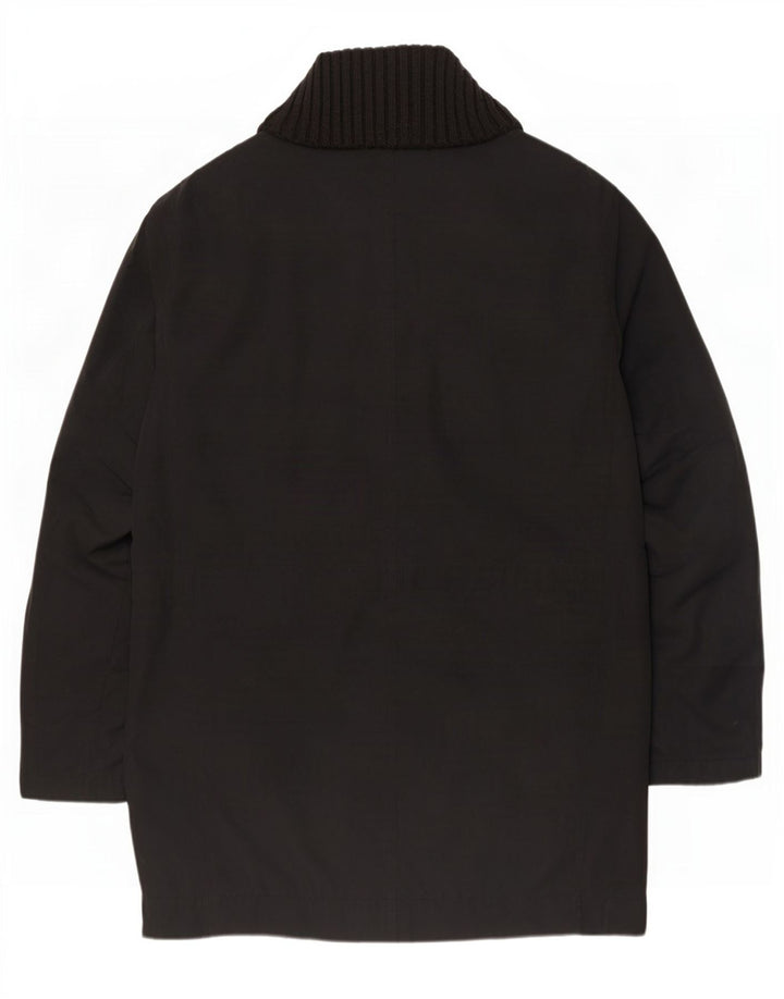 Hugo Boss Herre Overfrakke UK 42 XL Sort Polyester