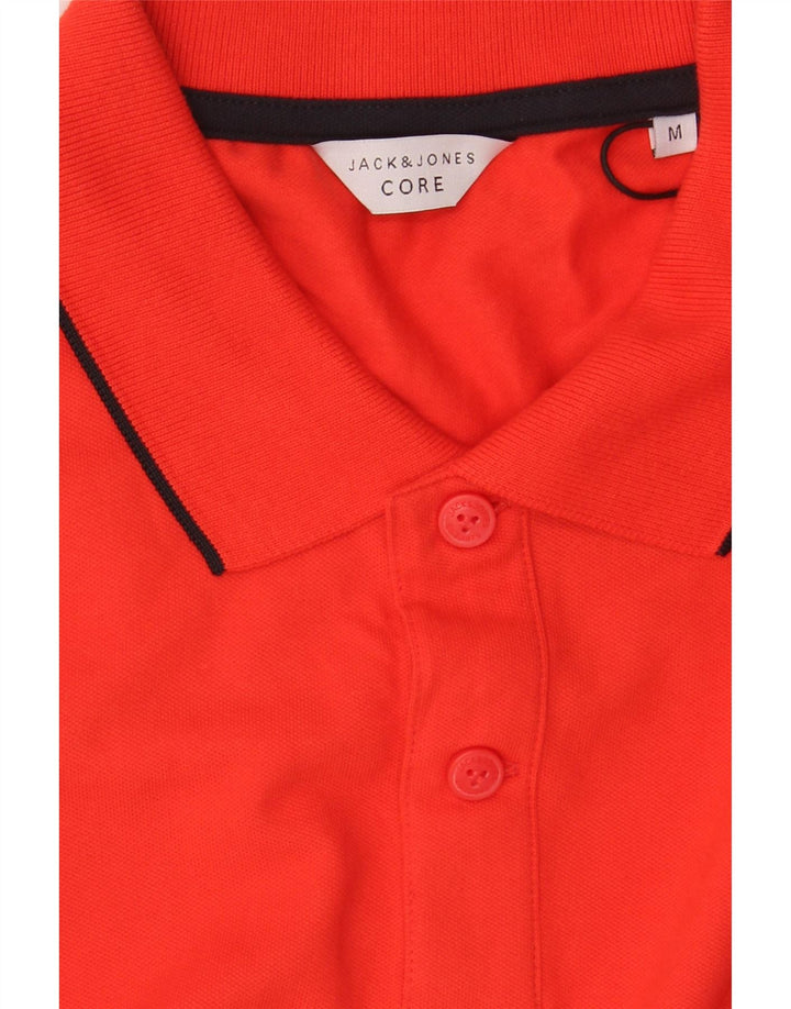 JACK & JONES Mens Polo Shirt Medium Red Cotton Vintage Jack & Jones and Second-Hand Jack & Jones from Messina Hembry 