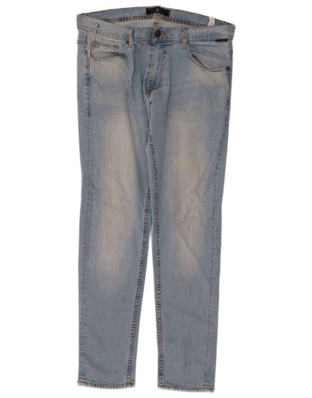Zara Herre Slim Jeans EU 46 XL W36 L32 Blå