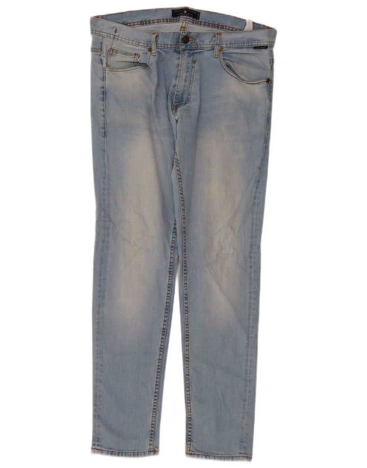 Zara Herre Slim Jeans EU 46 XL W36 L32 Blå