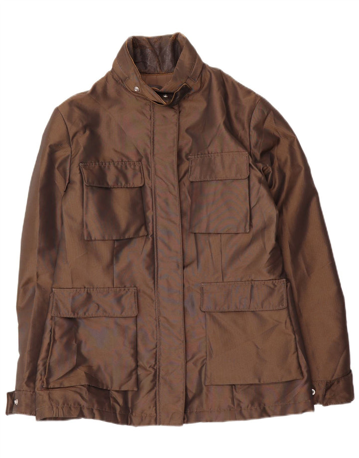 Trussardi Kvinder Utility Jacket IT 42 Medium Brun Nylon