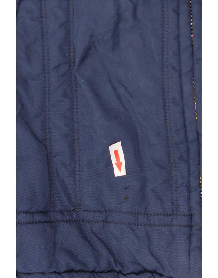 Diesel Herre Hooded Bomber Jacket UK 42 XL Blå Nylon