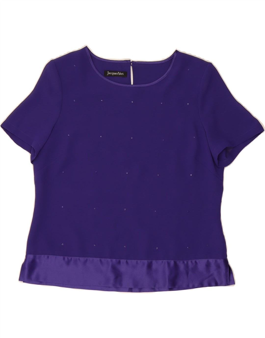 JACQUES VERT Womens Blouse Top UK 16 Large Purple Polyester Vintage Jacques Vert and Second-Hand Jacques Vert from Messina Hembry 
