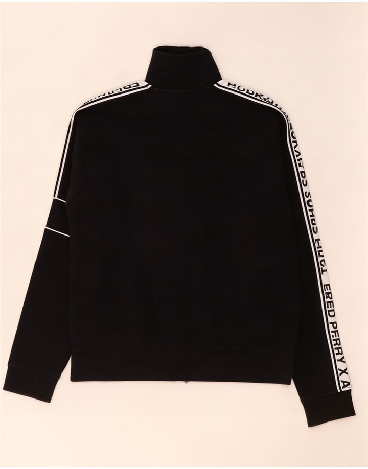 Fred Perry Herre grafisk træningsdragt Top jakke Lille sort Colourblock Bomuld
