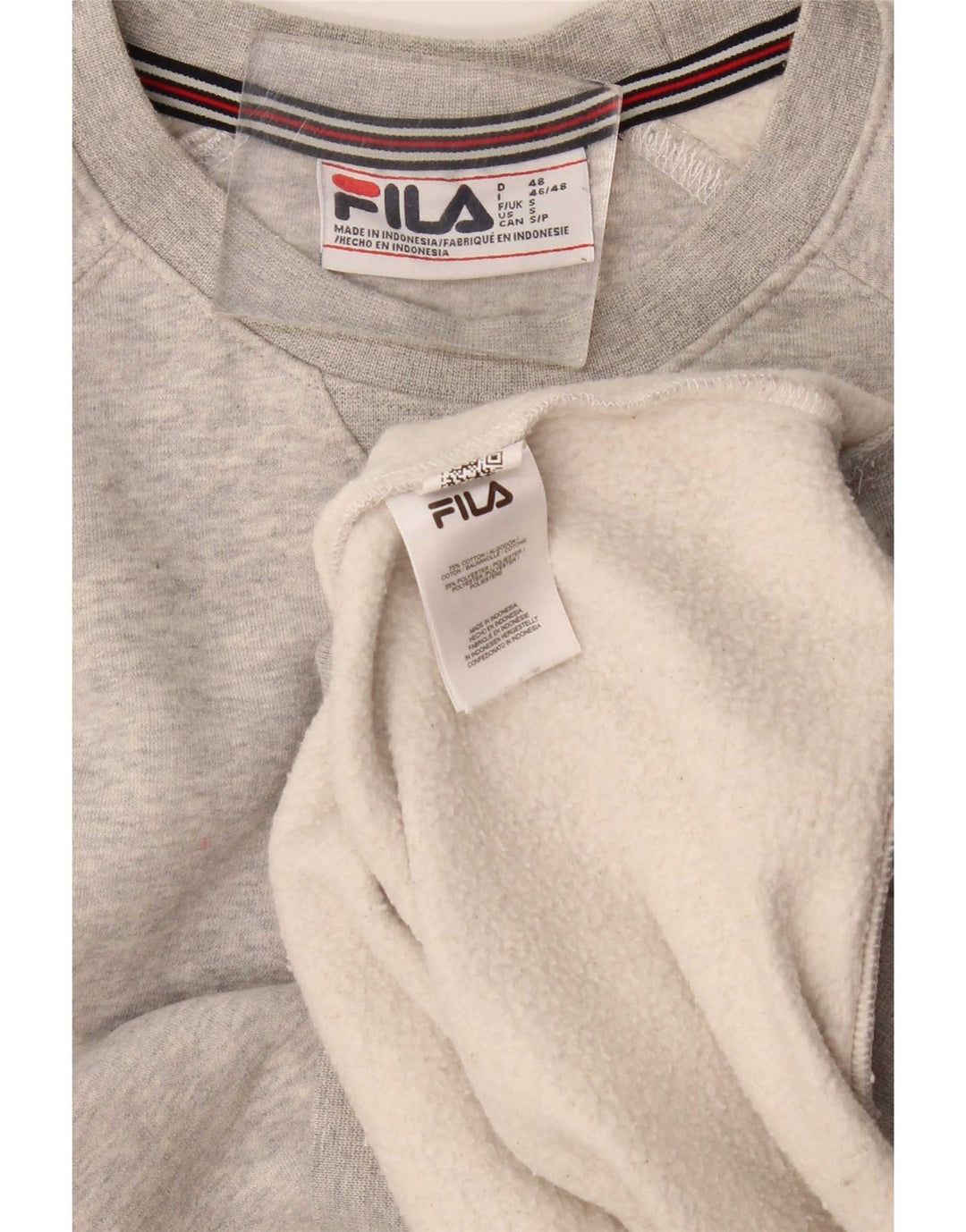 Fila Sweatshirt til mænd, lille grå bomuld