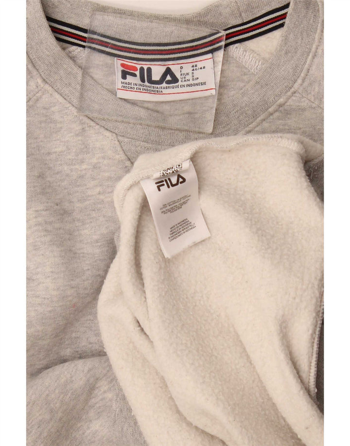 Fila Sweatshirt til mænd, lille grå bomuld