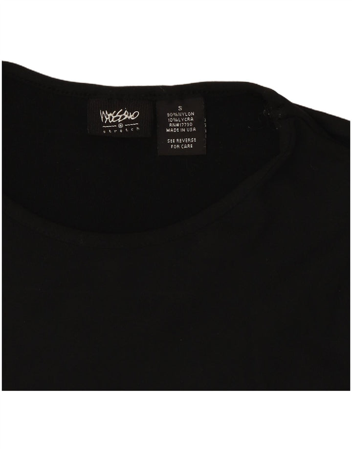 MOSSIMO Damevest Top UK 10 Small Black Nylon