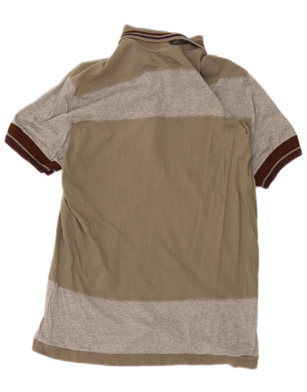CNC Costume National Herre Polo Shirt EU 36 Small Grey Colourblock