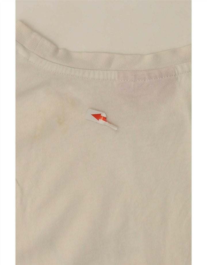 Puma Herre Grafisk T-Shirt Top Medium Hvid