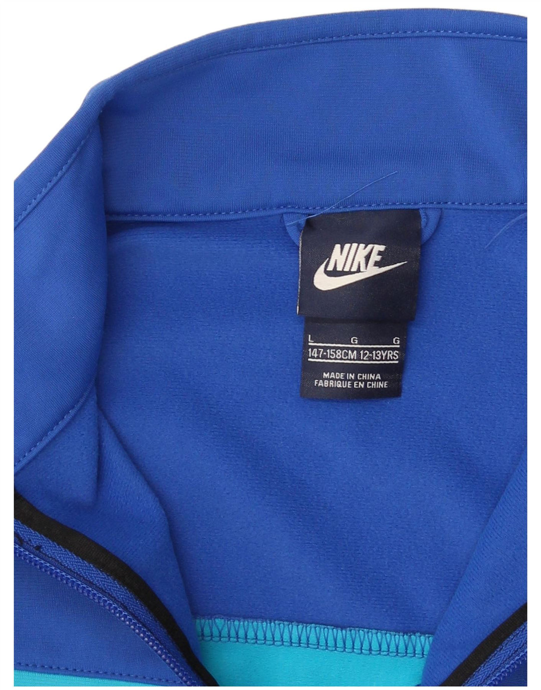 Nike drenge træningsdragt topjakke 12-13 år Stor sort farveblok
