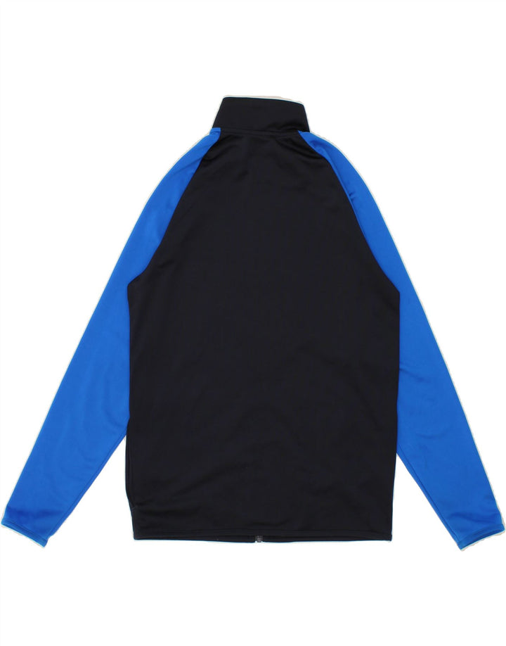 ADIDAS Boys Tracksuit Top Jacket 14-15 Years Black Colourblock Polyester Vintage Adidas and Second-Hand Adidas from Messina Hembry 