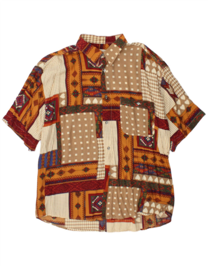Tipo' S Kortærmet Herreskjorte XL Flerfarvet Patchwork