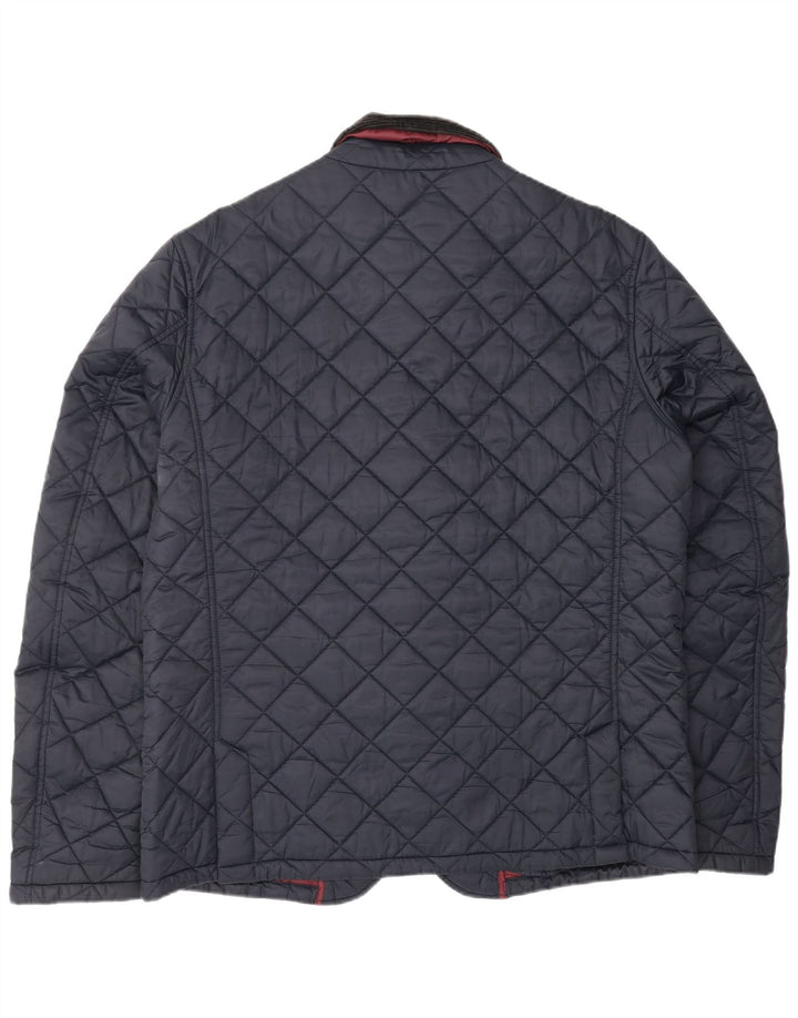 BARBOUR Heritage Quilted Jacket UK 42 XL Navy Blue