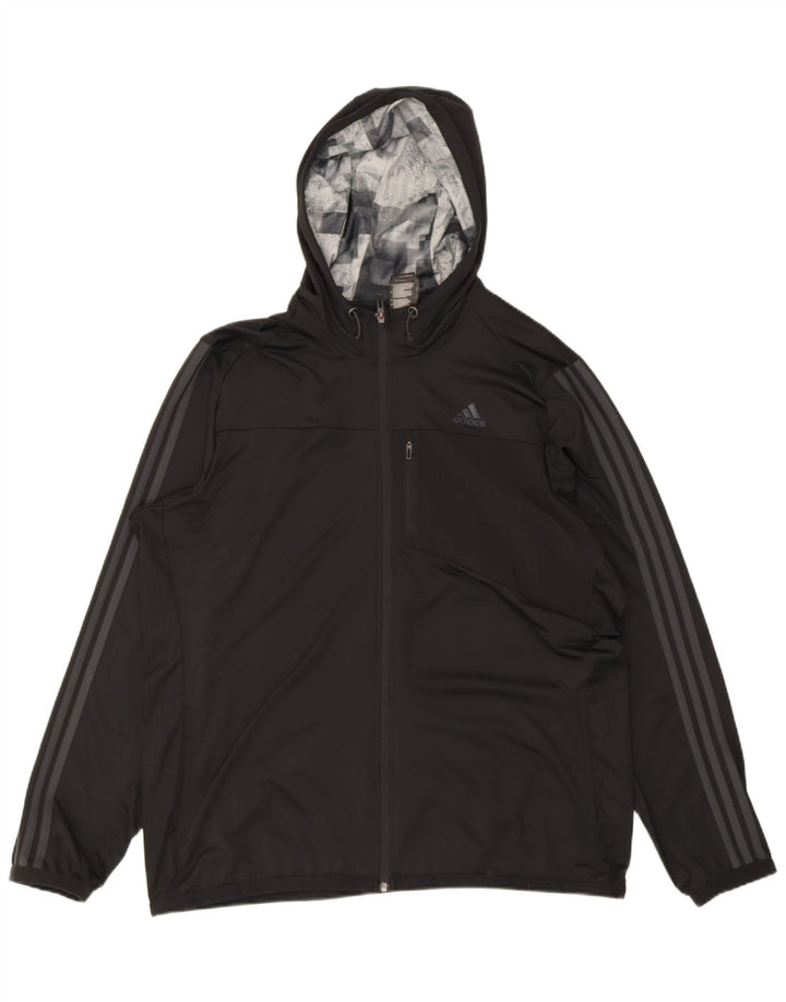 Adidas Herre Climacool Træningsdragt med hætte Topjakke Stor sort polyester