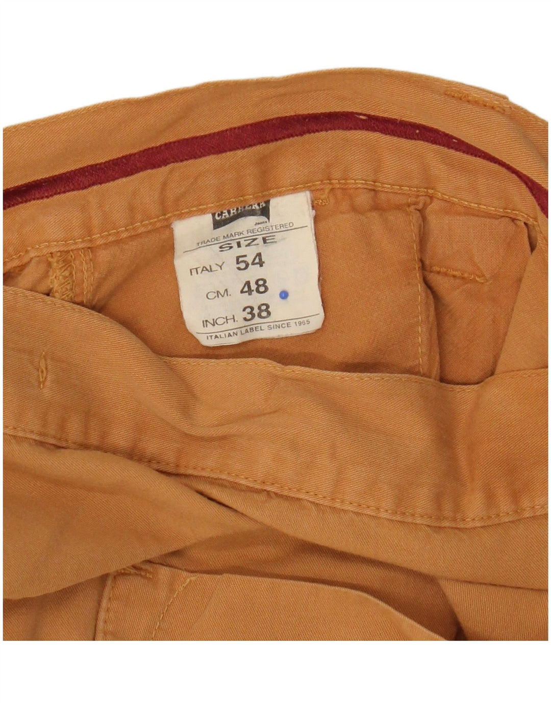 Carrera Herre Bermuda Shorts W38 XL Gul Bomuld