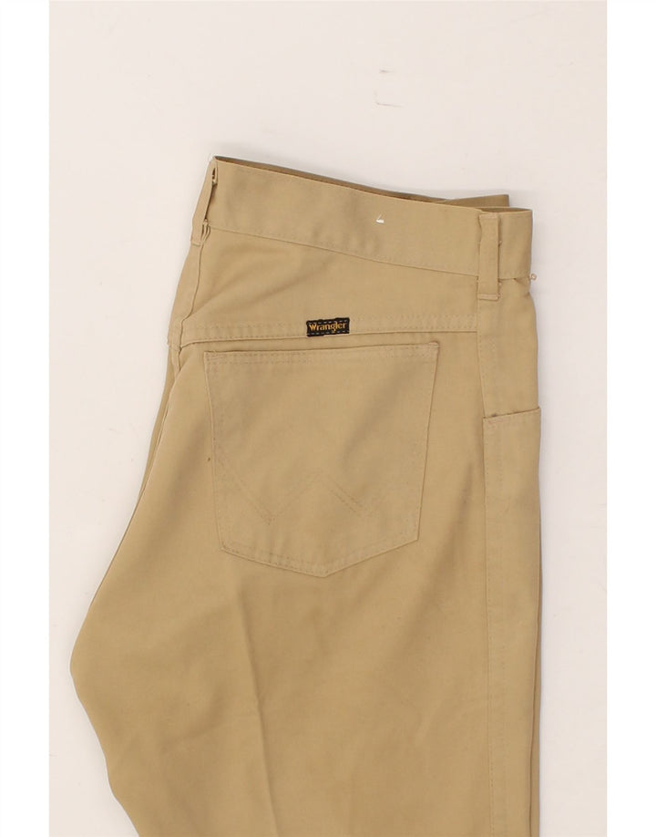WRANGLER Womens Bootcut Casual Trousers W28 L30 Beige Polyester Vintage Wrangler and Second-Hand Wrangler from Messina Hembry 