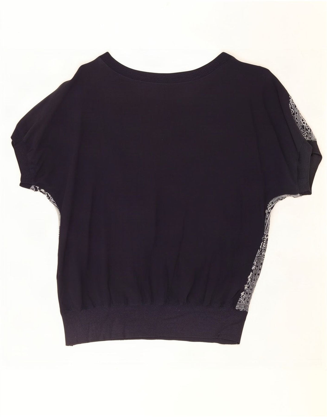Diana Bentalls oversize blusetop til kvinder UK 16 Stor marineblå patchwork