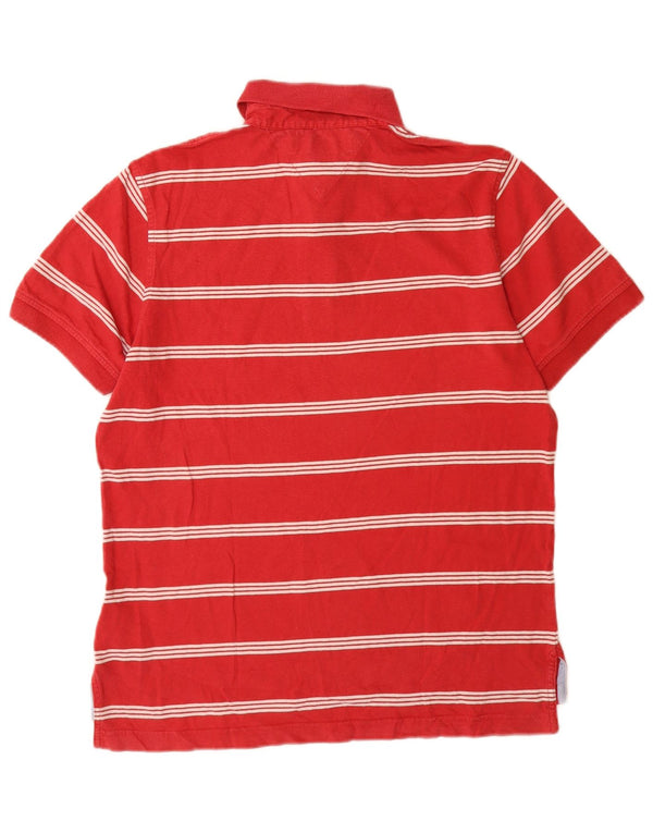 Tommy Hilfiger Herre Custom Fit Polo Shirt Lille rødstribet bomuld