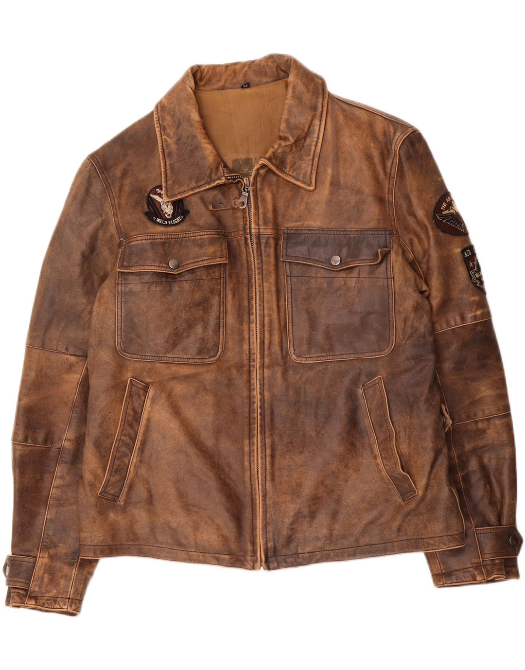 Conbipel Herre Læderjakke IT 54 XL Brun