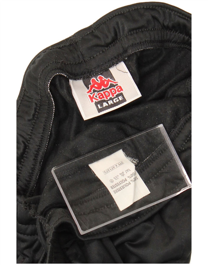 Kappa Herre grafisk træningsdragt Bukser Stor sort polyester