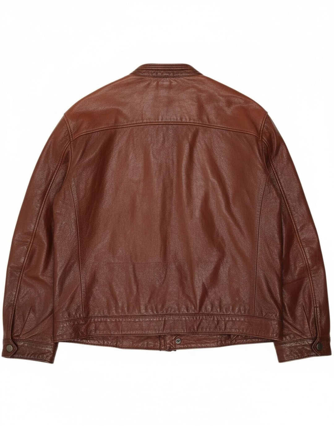 Vintage Herre Læderjakke UK 38 Medium Brun Læder