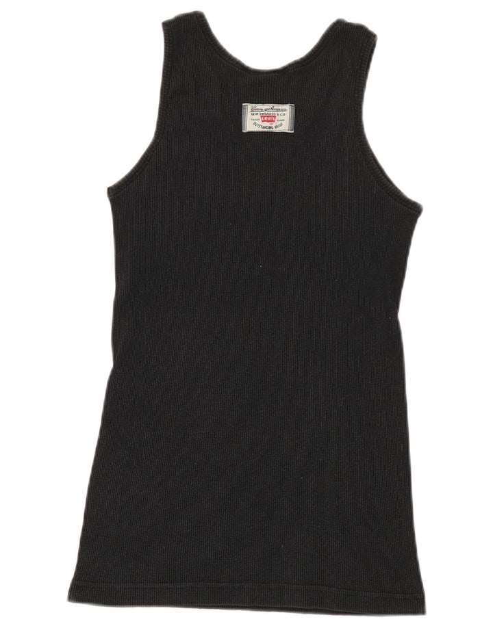 Levi's Damevest Top UK 12 Medium Sort Bomuld