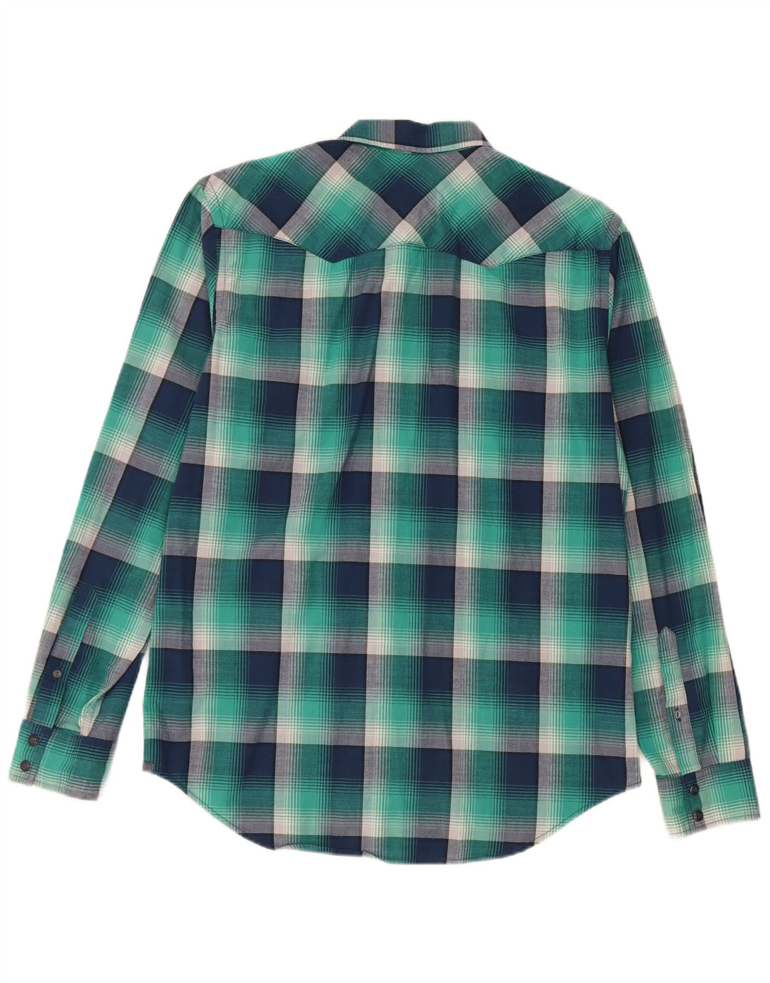 American Eagle Outfitters Herre Slim Fit skjorte Medium marineblå ternet bomuld